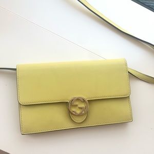 Gucci wallet with strap